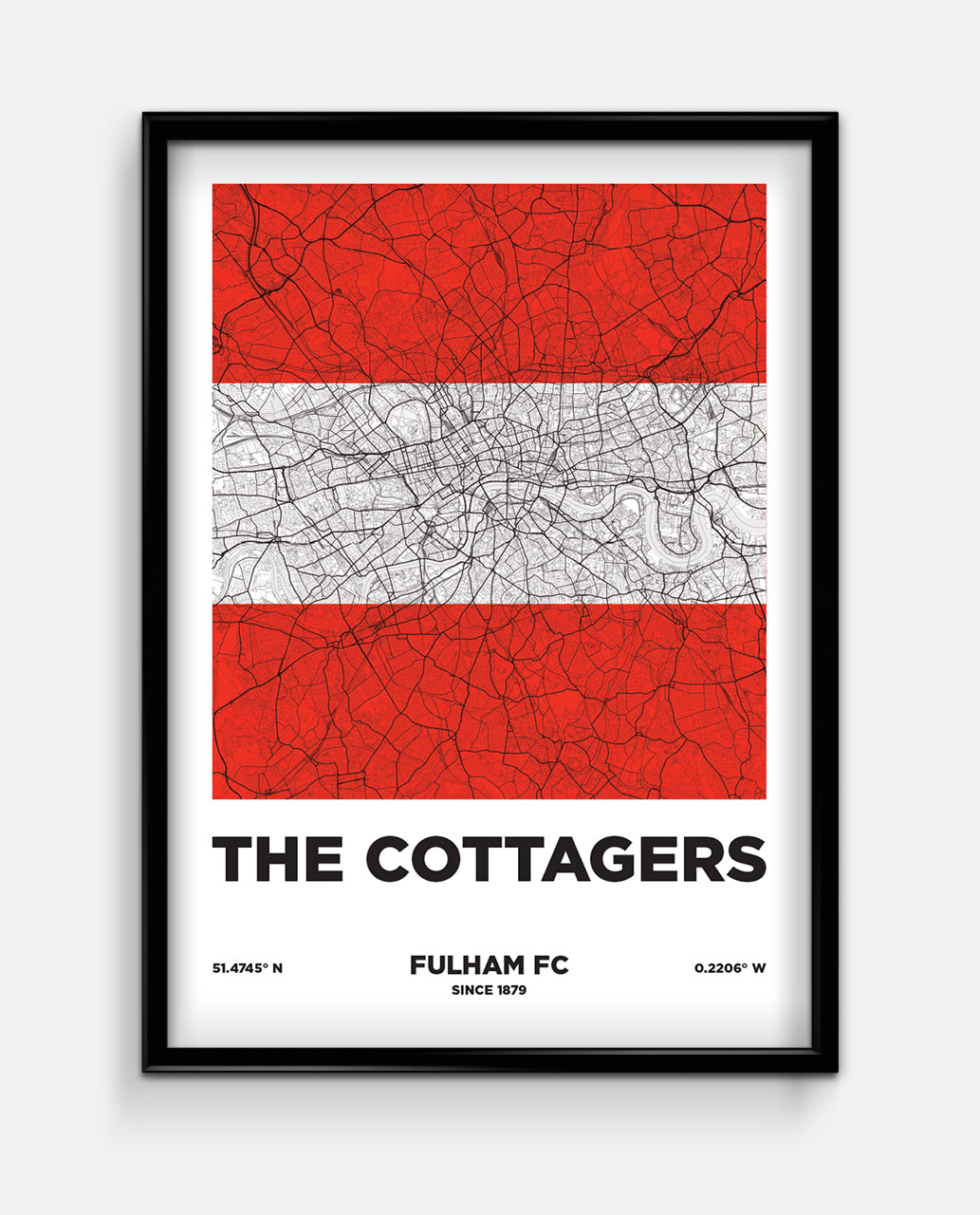 The Cottages Map Print