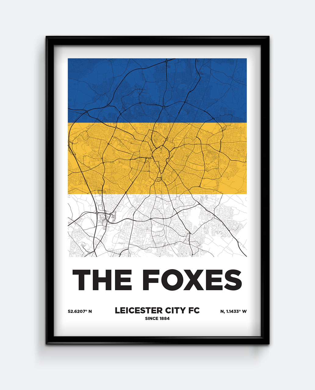 The Foxes Map Print