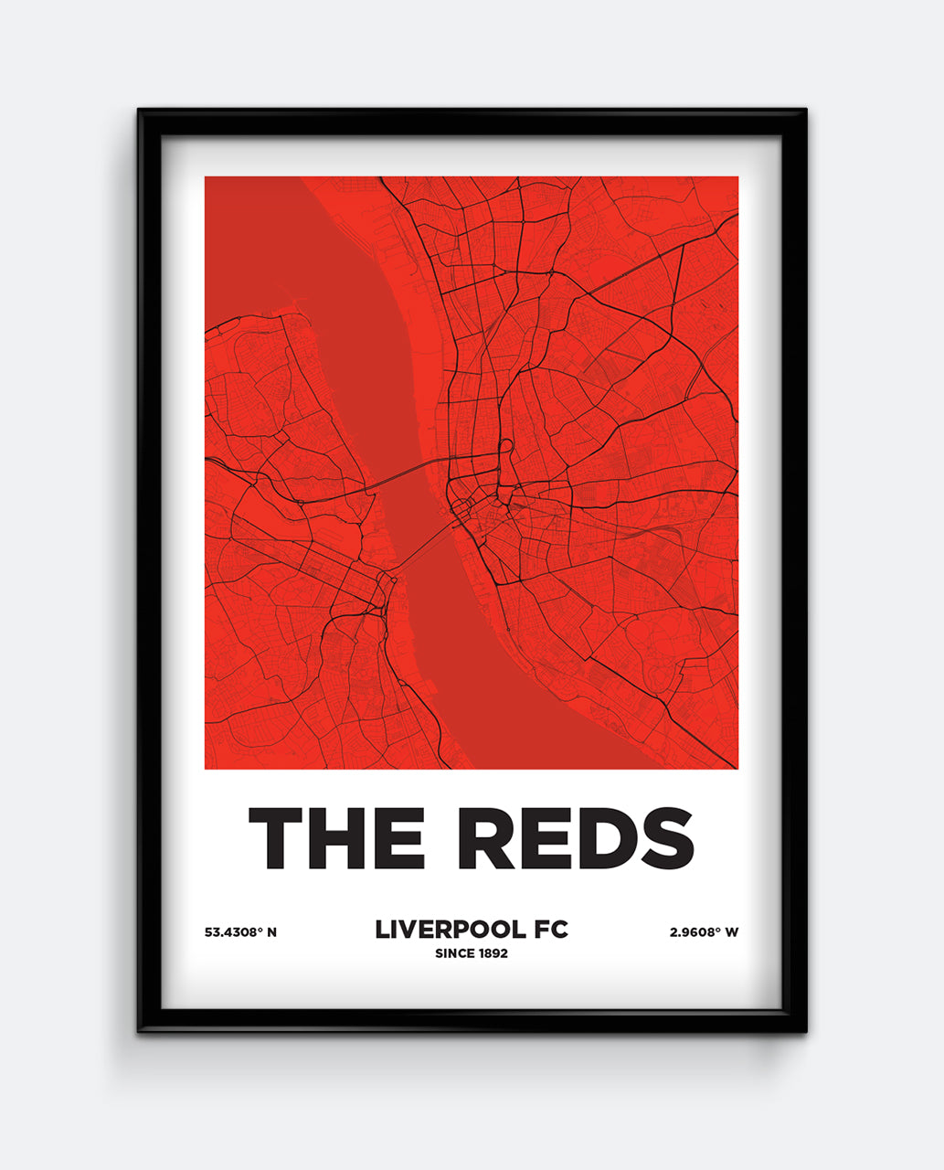 The Reds Map Print
