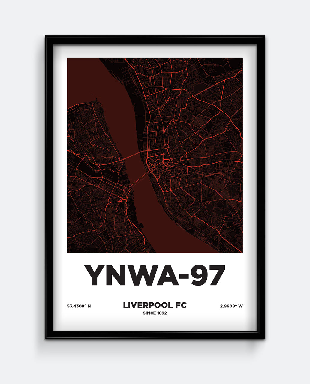 YNWA 97 Map Print