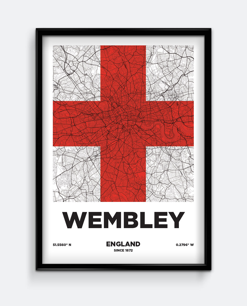 Wembley Map Print