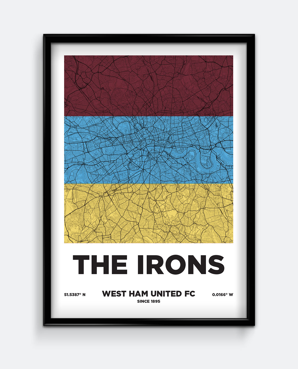 The Irons Map Print