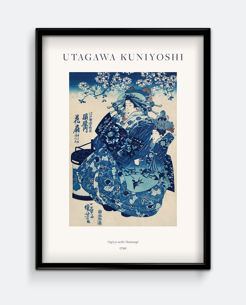 Utagawa Kuniyoshi – Ogiya uchi Hanaogi Art Print