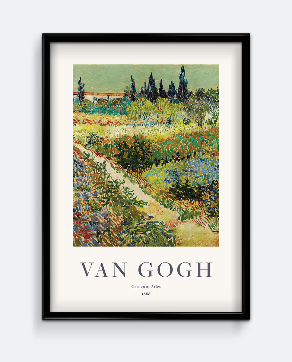 Garden of the hospital at Arles - Vincent Van Gogh - Framed art Print