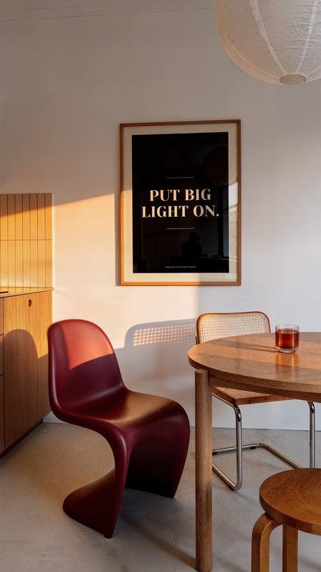 Put Big Light On Yorkshire Print – Funny Northern Phrase Wall Art