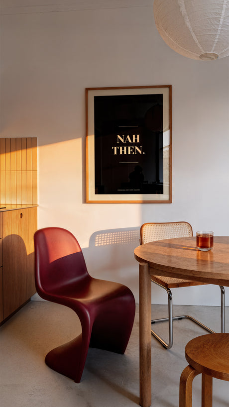 Nah Then Yorkshire Print – Friendly Northern Greeting Typography Wall Art