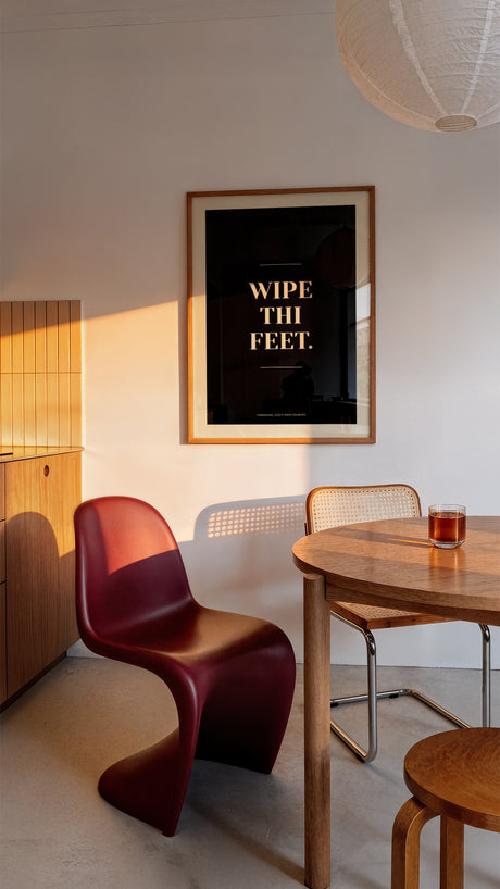 Wipe Thi Feet Yorkshire Print – Funny Northern Home Sign Typography Art