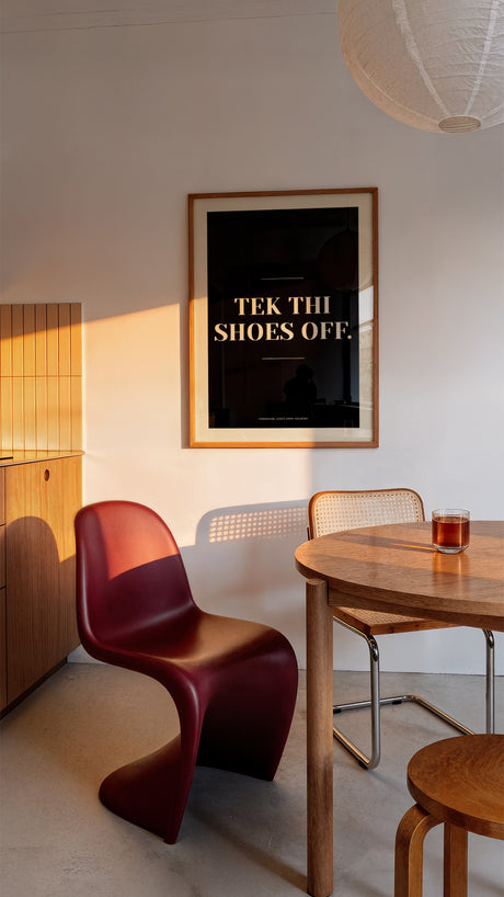 Tek Thi Shoes Off Yorkshire Print – Funny Northern Home Rule Wall Art