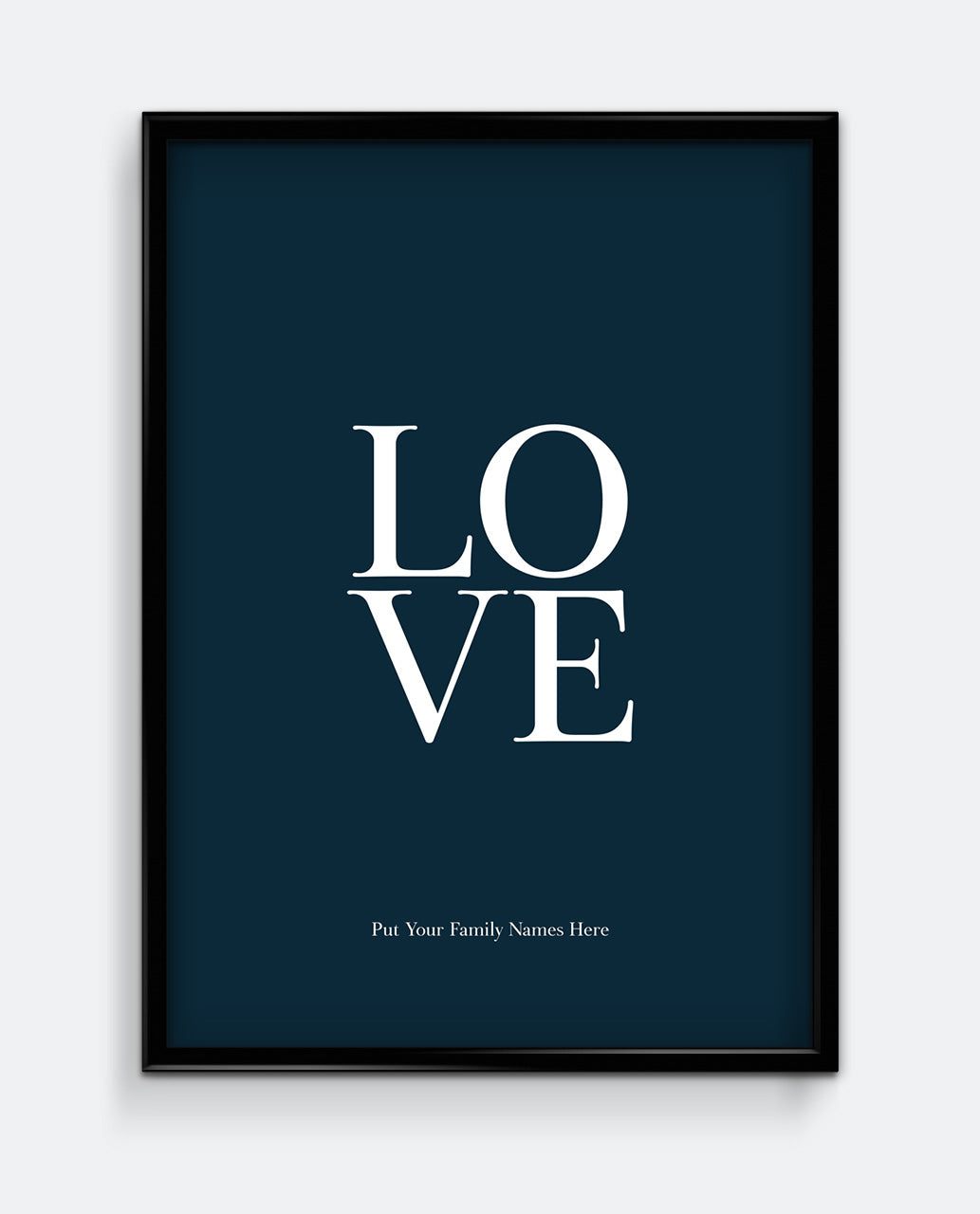 LOVE Family Personalised Print