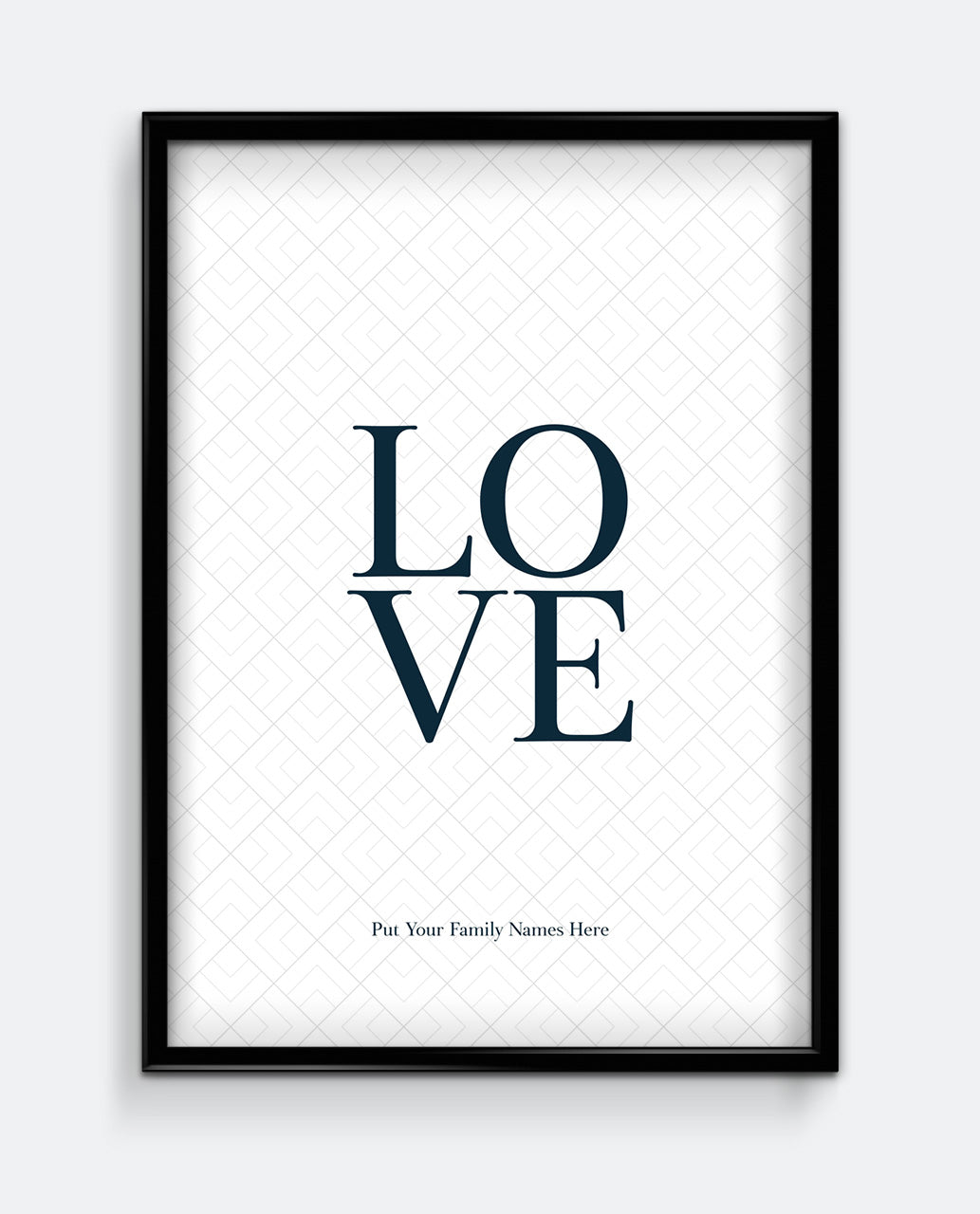 LOVE Family Personalised Print