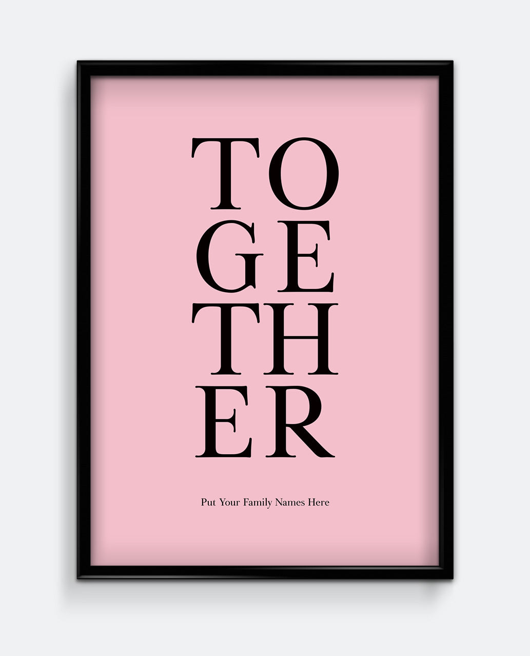 TOGETHER Family Personalised Print