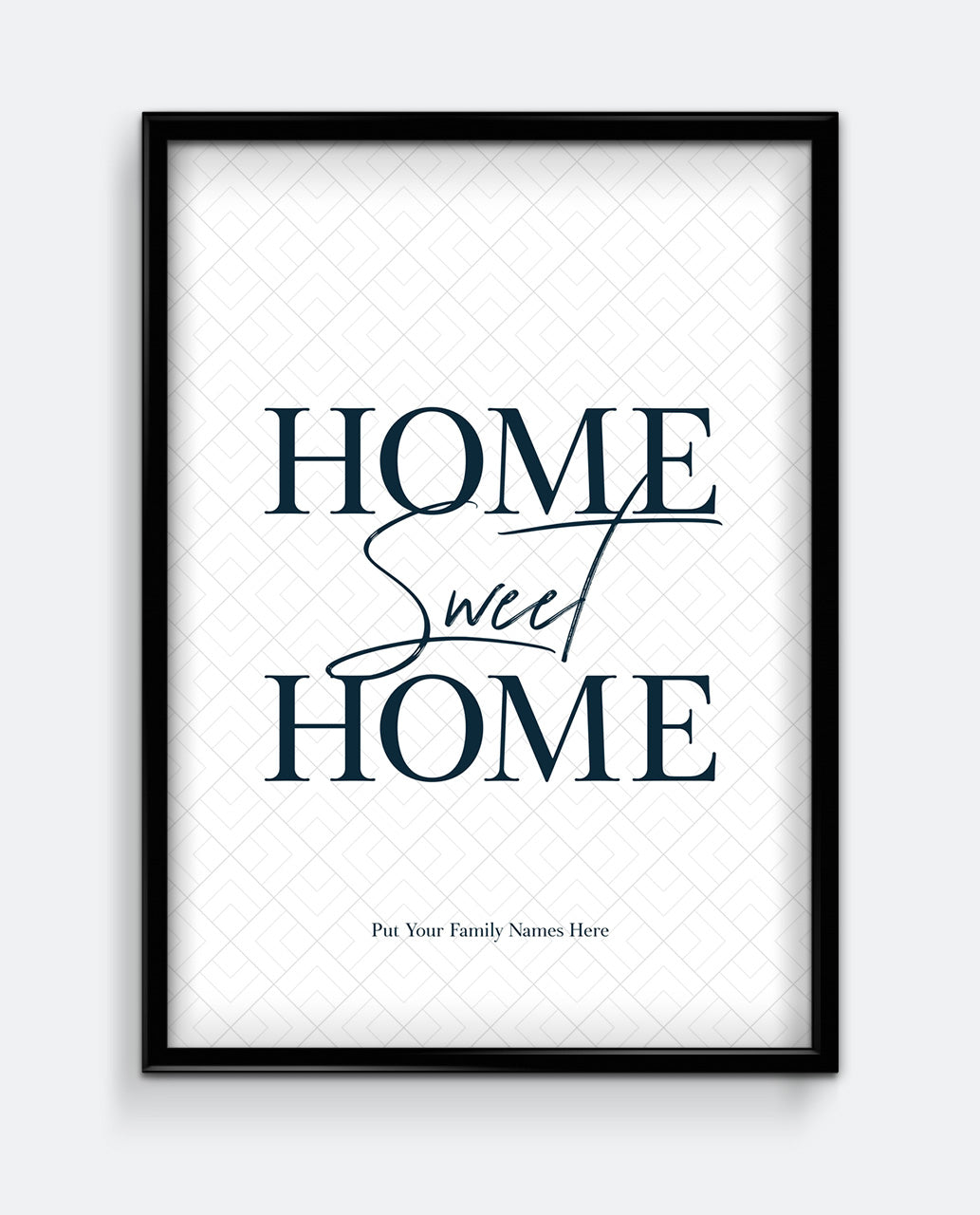 Home Sweet Home Personalised Print