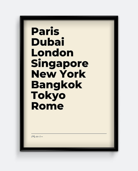 Personalised Cities Print #1