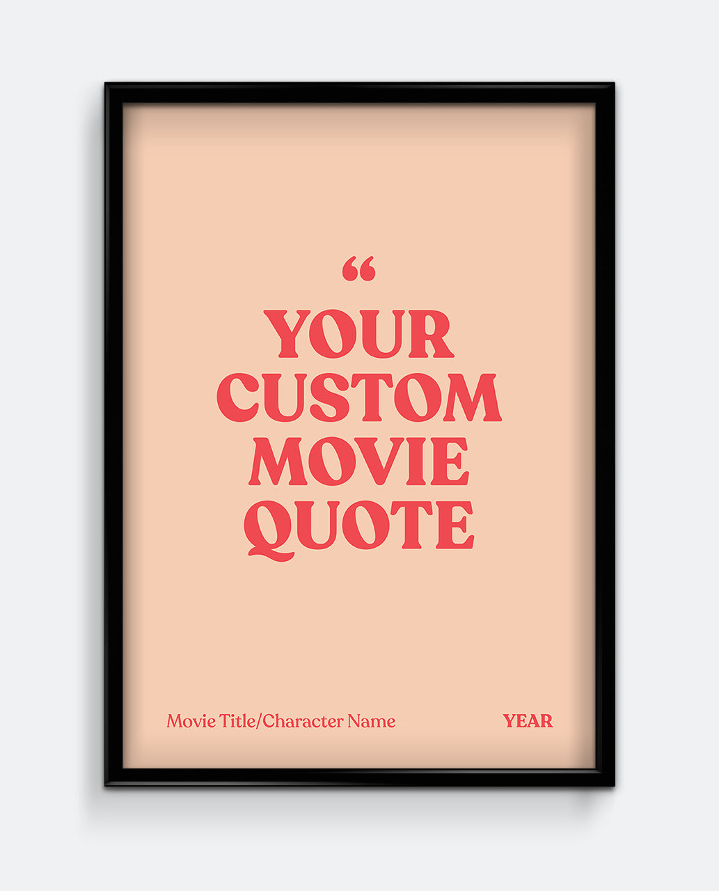 Personalised Movie Quote Print #1